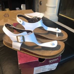Arizona white sandals